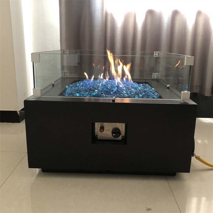 28 Inch Square Gas Fire Pit
