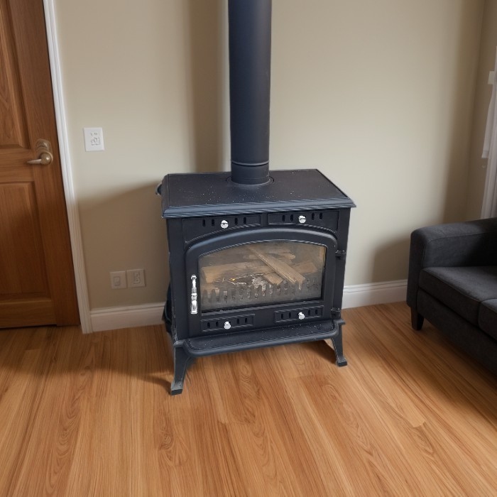 Exquisite Matte Metal Fireplace