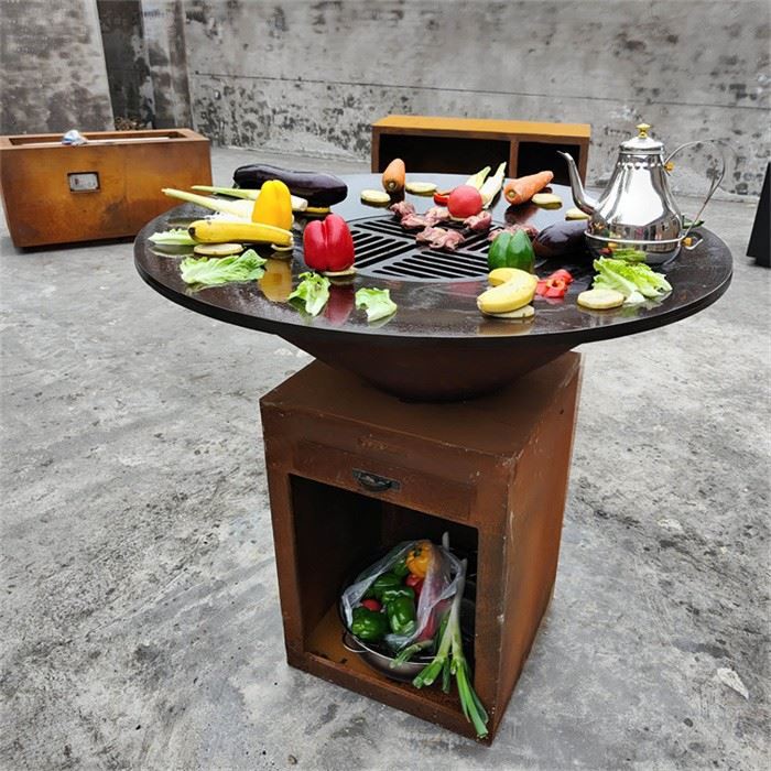 Outdoor Grill Table BBQ Fire Pit