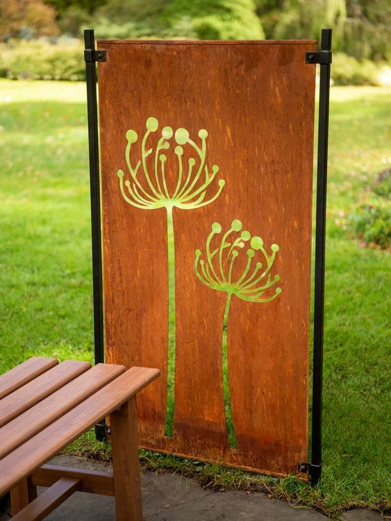 Corten Steel Design Havehegnskærm