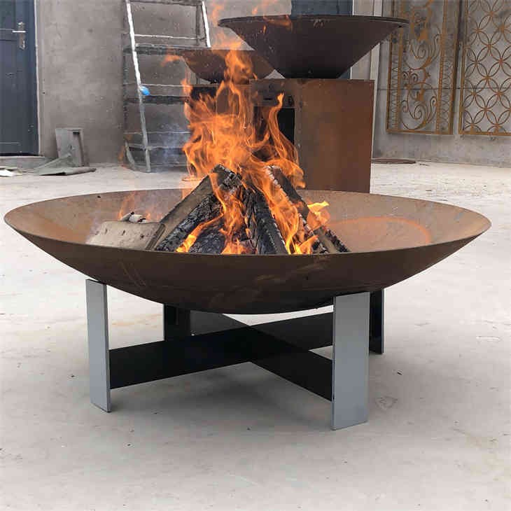 Corten Steel Outdoor Fire Bowl factory