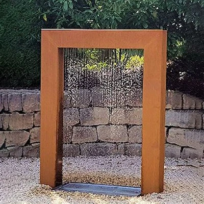 Bordplade Vand Feature Corten Stål
